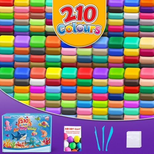 ESSENSON Air Dry Clay 210 Colors, Modeling Clay for Kids