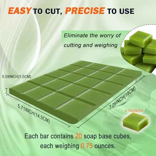 EDSRDRUS 15 Ounces Glycerin Soap Base - Scented Melt and Pour Soap Base for DIY Crafting, Easy to Cut, Vegan and Natural, Moisturizing and Gentle on Skin, Perfect for Soap Making Supplies (Tea tree)