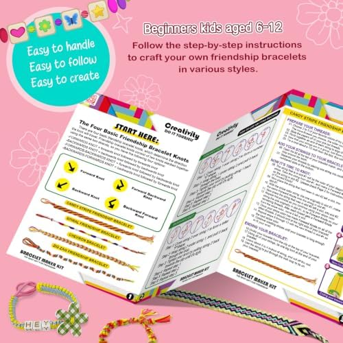 CEUCAL Bracelet Making Kit for Girls 8-12 - Friendship Bracelet Kit