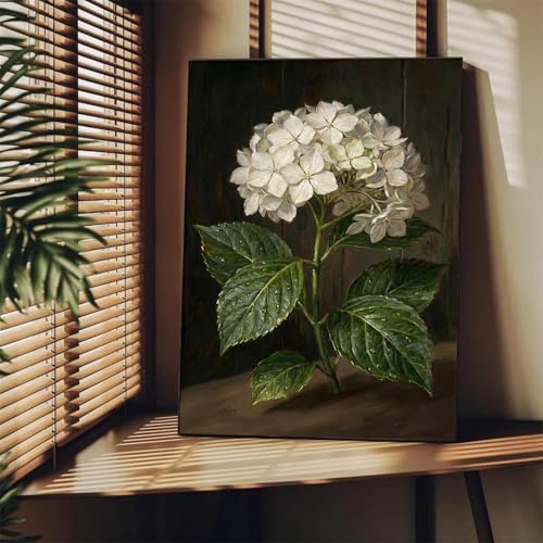 Hydrangea Diamond Art Kits for Adults Round Diamond Painting 12x16 Inch