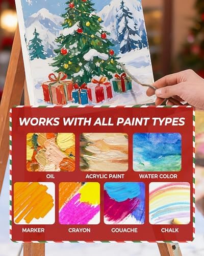 MaxGear 12 Pack 8x10 Canvas Boards for Painting
