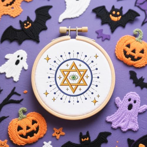 peacoblue Halloween Witchcraft Stick and Stitch Embroidery Patterns