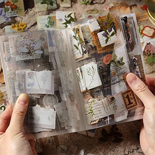 Vintage Stickers 20 Sheets Scrapbooking Supplies Journaling Decals (Nature)