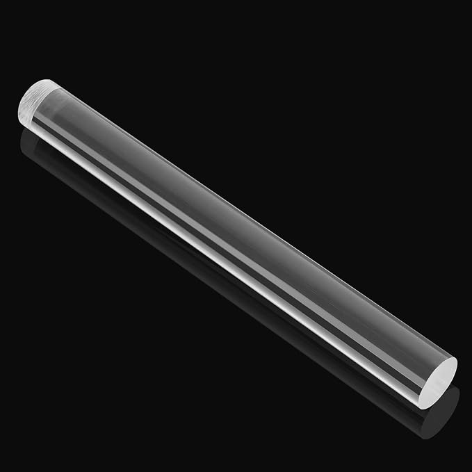 AUGSUN 1 Piece Acrylic Polymer Clay Roller Clear Rolling Pin
