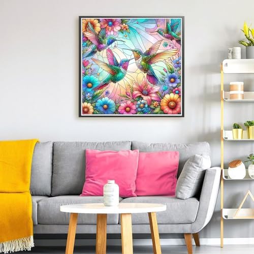 EIBEILI Diamond Art Kits for Adults-Hummingbird Diamond Painting Wall Decor