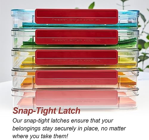 CATOOMUU 3-Pack 9x13 Shallow Flat Clear Plastic Project Case Storage Box