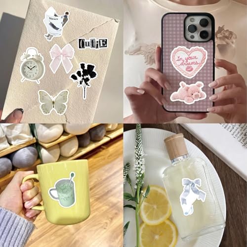 400PCS Aesthetic Journaling Stickers Pack for Adults – Cute Animal, Retro Object & Pastel Deco Stickers for Bullet Journal, Scrapbook, Planner, Vision Board, DIY Crafts, Memory Keeping