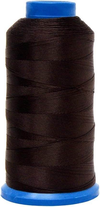 Mandala Crafts SZ 69 210D T70 White Dark Brown Bonded Nylon Thread 6000 YDs
