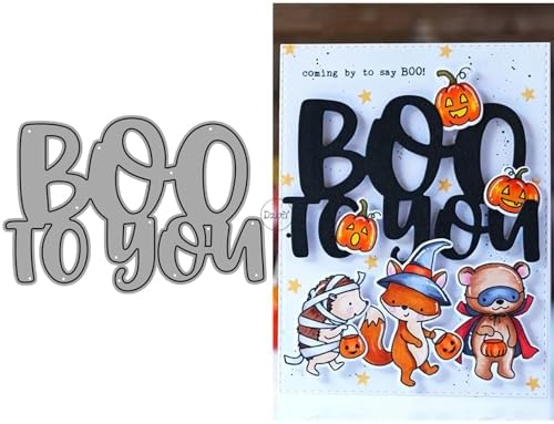 Halloween Word Boo to You Metal Cutting Dies for Card Making