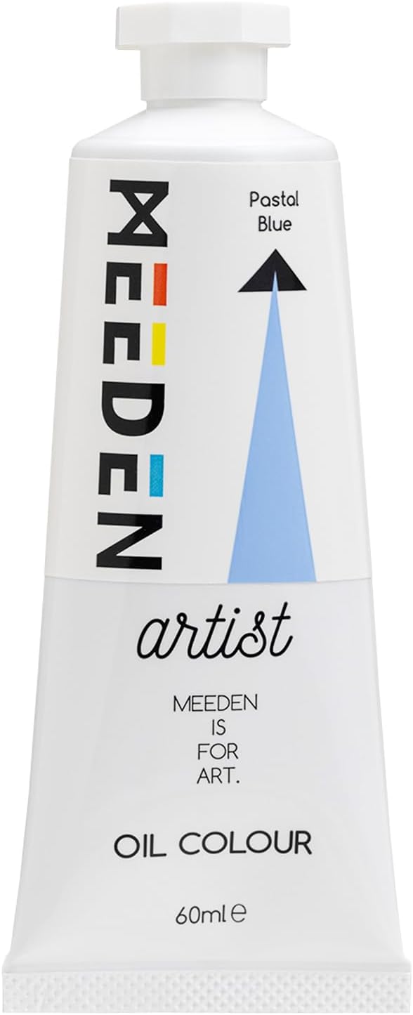MEEDEN Artist Grade Oil Paint: Pastal Blue - 60ml/2oz Tube | Professional Art Paints and Supplies for Canvas Painting