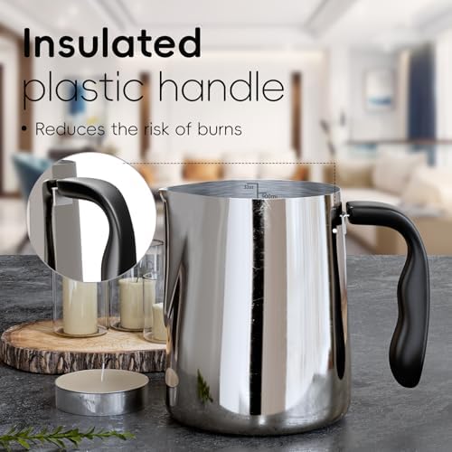 CasaCulina Candle Making Pouring Pot with Stirring Spoon, 32oz