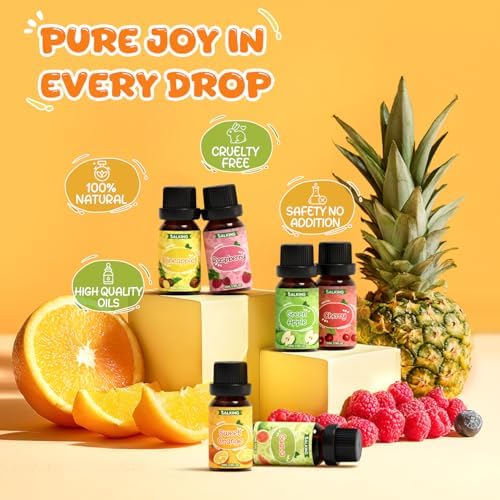 SALKING Fruity Fragrance Oils Set, Essential Oils for Diffuser for Home