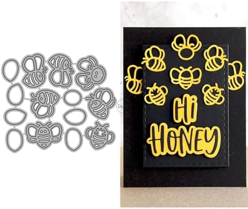 Patchwork Animals Bees Metal Cutting Dies for Card Making