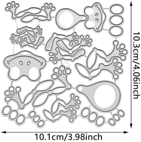 Patchwork Animal Frogs Metal Cutting Dies for Card Making