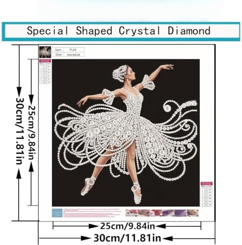 Pearl Diamond Painting Kits for Adults, Diamond Art for Elegant Dancer