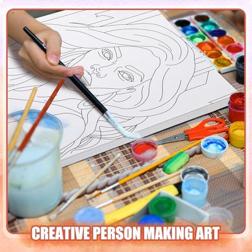 Sherr 20 Pcs Pre Drawn Canvas for Painting for Adults, Cool