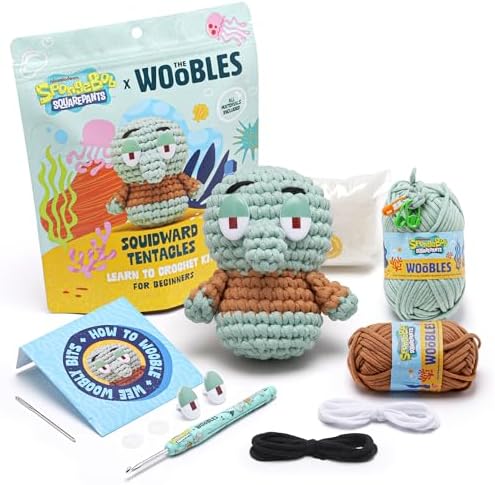 The Woobles Spongebob Crochet Kit for Beginners (Squidward)