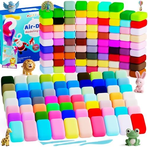 Aestd-ST Air Dry Clay 156 Colors, Modeling Clay for Kids, DIY Magic Clay
