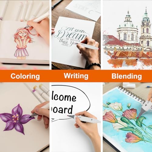 Kebuye Alcohol Markers Set 80 Colors Art Markers for Kids Adult Coloring