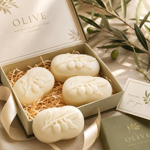 2Pack Olive Branch Silicone Soap Mold Olive Branch Handmade Soap Making Mold Olives Branchs Silicone Mold Leaf Mold Handmade Soap Mold for Soap Candle Lotion Bath Bombs Resin Wax Cake Chocolate Candy