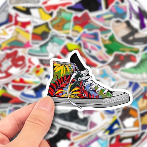 Sneakers Stickers Vinyl Skateboard 50Pcs Cool no Repeat Notebook Guitar Trolley case Waterproof car Graffiti Stickers The Teen Boys and Girls