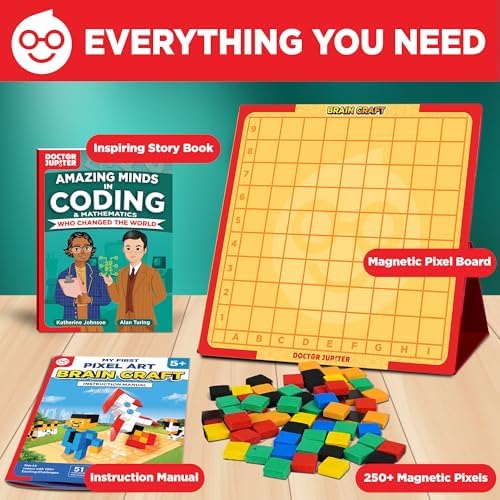Doctor Jupiter My First STEM Pixel Art Kit for Kids Ages 5+
