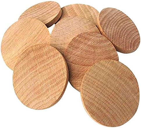 1.5 Inch Natural Wood Slices Unfinished Round Wood Coins, 200 per Pack