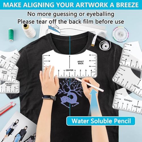 67 Pcs Sublimation Shirts Tool Kits