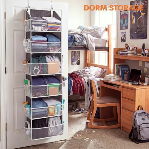 Ofiray-home Over Door Organizer with 6 Large Pockets