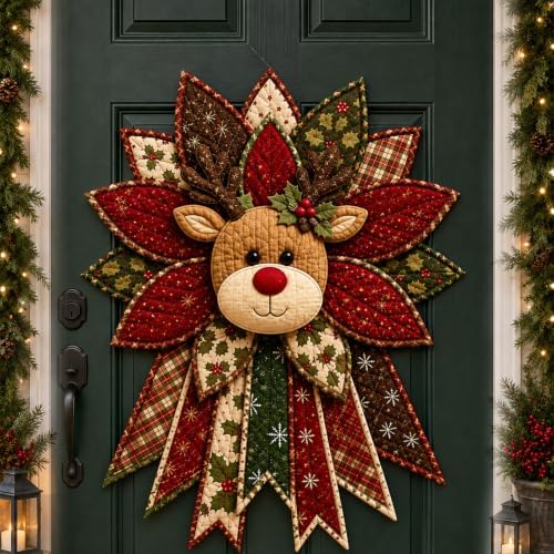 Daily Partner Quilted Christmas Door Hanging DIY Sewing Kit (C)