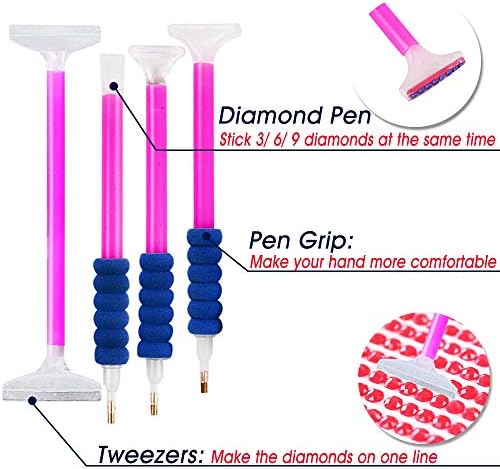 56ps 5D Diamond Painting Accessories & Tools Kits for Kids or Adults