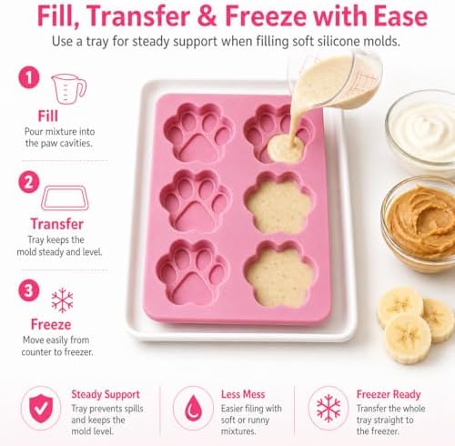 Set of 3 Pack X Silicone Dog Pet Animal Paw Print Ice Cube Chocolate Soap Candle Tray Mold Party Maker