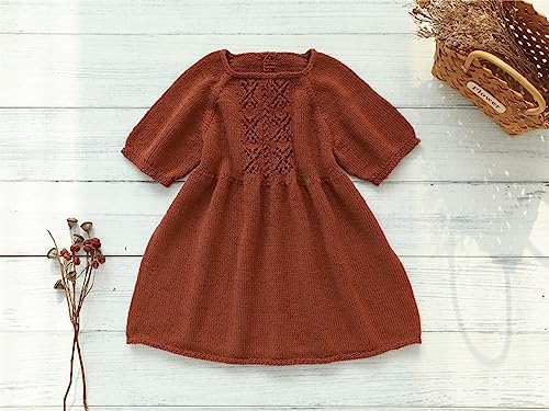 Fine Weight Knitted and Crocheted Cotton Yarn, 100% Long Staple Cotton Yarn, Baby Sports, 2 Packages of 100g/3.52oz (Per Skein 50g/162yards)-Cocoa Brown