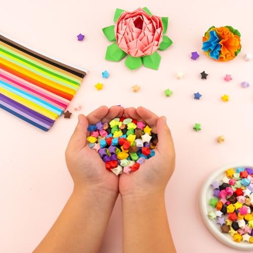 Origami Paper Kit, Japanese Style Double Sided & Star Origami Paper for Kid
