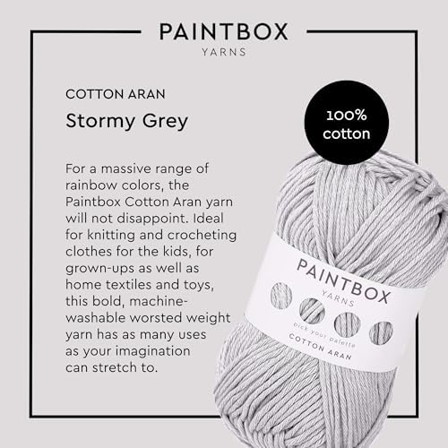 Paintbox Yarns 100% Cotton Aran Yarn 1.76oz / 50g, 93yds / 85m