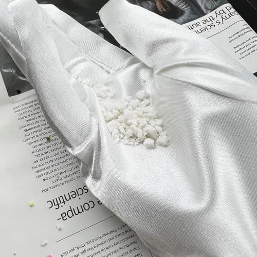 100G Crushed Fake Sprinkles Irregular Polymer Clay Slices Resin Sprinkles Fake CandyClay Sprinkles Nail Art Slices Polymer Sprinkles for Nail Art DIY Phone Case Crafts(17-White)