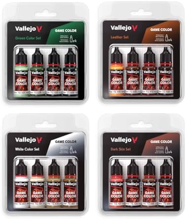 Vallejo - Ultramarine Color Set, Game Color, 4 Bottles x 0.6 fl.oz.