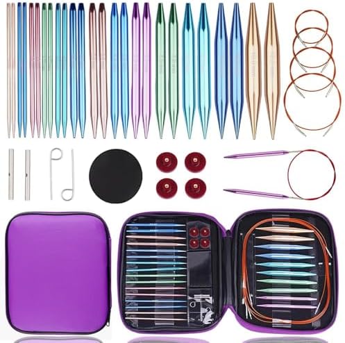 Yarniss 13 Pairs Circular Knitting Needle Set with Cable 3.0~10.0mm