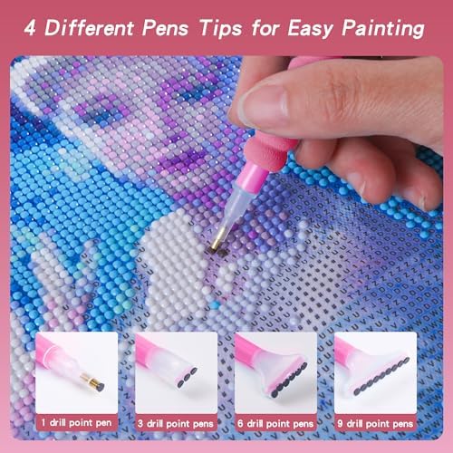 55PCS Diamond Art Accessories Tools Multiple Sizes Diamond Painting Kits