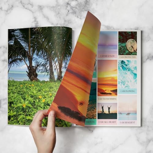 EggSun Vision Board Supplies with 1200+ Images & Quotes Collage Magazine Book, Wall Clip Art Scrapbook Journal Kit for Vision Board Making Beginners Women Men Teen Girls Coquette Room Decors(No Tear)