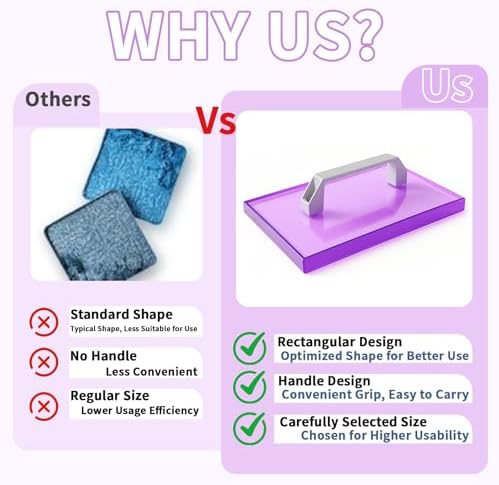 HTV Cooling Block with Handle for T Shirt, 9.5" x 4.72" Craft Tool Cooler for Heat Press, Heat Transfer Vinyl, Sublimation Paper, DTF Film, Sublimation HTV, Iron on Vinyl, Heat Transfer Paper