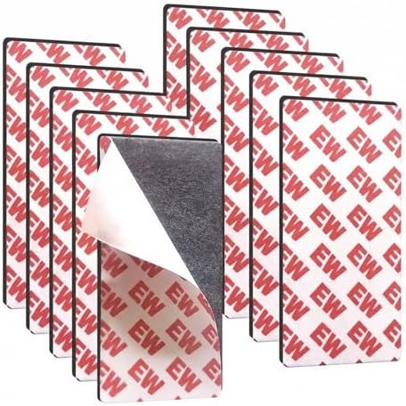 Magnetic Tape 2x4 Inch 10 Pack, Strong Adhesive Magnets for Crafts