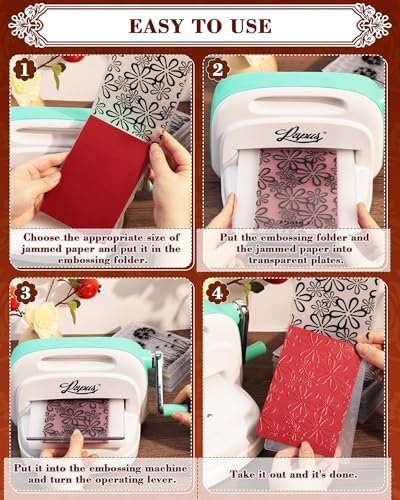 FIVEIZERO 8 Pcs Embossing Folders for Embossing Machine, 5.8 x 4.1 Inch Paper Card Embossing Templates, Floral Series for Card Making, Scrapbook, Photo Album & DIY Crafts