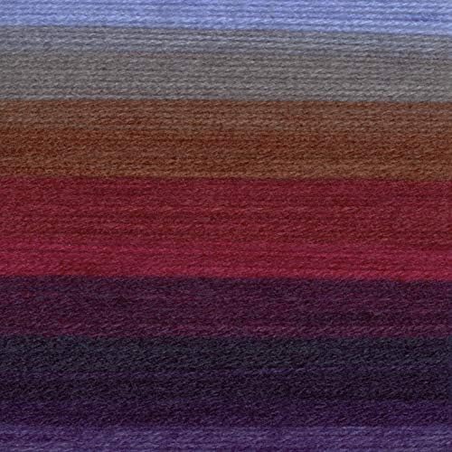 Lion Brand Yarn, Mandala DK Lightweight Yarn for Knitting, Crochet, and Crafts, Griffin, 1 Pack, Self-Striping Acrylic Fiber for Baby Blankets, Multicolor Shawls and Variegated Cardigans