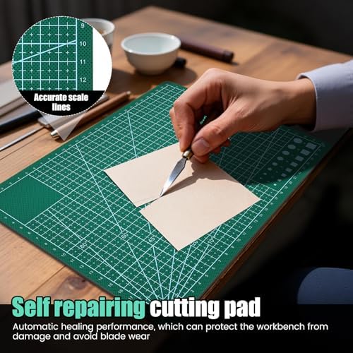 4 Pcs Leather Craft Pad Set, Cutting Mat & Sound Absorbing Pad