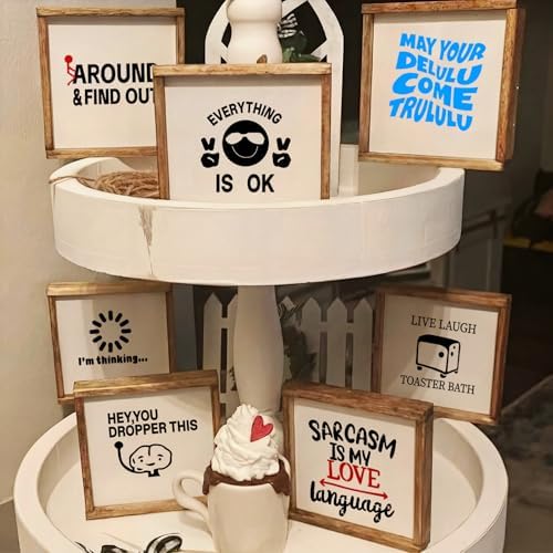 40pcs Stencils for Crafts Reusable, Funny Sarcastic Wood Burning Stencils
