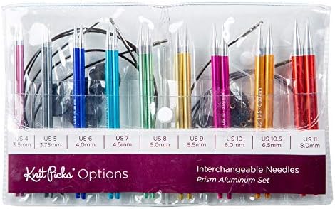 Knit Picks Aluminum Interchangeable Circular Knitting Needles Set (Prism)
