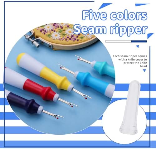 SOCNITC 65Pcs Stitch Remover Tool Kit Seam Ripper for Sewing and Embroidery