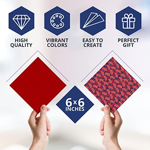 Origami Paper - 100 Origami Paper Kit - Set Includes, 100 Sheets 20 Colors 6x6, Origami Book 25 Easy Colored Projects, Kids Crafts, Christmas Gifts for boys 8-12