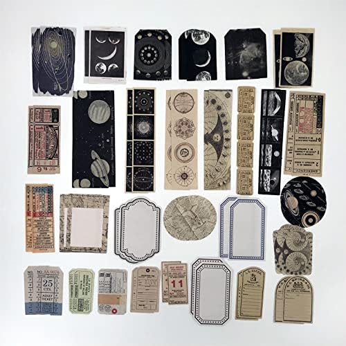 Esweny 200PCS Vintage Scrapbooking Supplies Kit for Journaling, Scrapbook Sticker Paper Pack for Junk Journal Planners Aesthetic Cottagecore Room Decor Wall Art Collage Album
